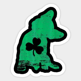 French Bulldog Shamrock St Patricks Day Frenchie Dog Lover Sticker